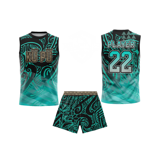 *CUSTOM* Team Kū Pū Flag Football Jersey Set - Compression w/ Mesh