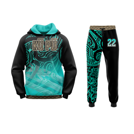 *CUSTOM* Kū Pū Flag Football Hoodie & Pants Set - YOUTH