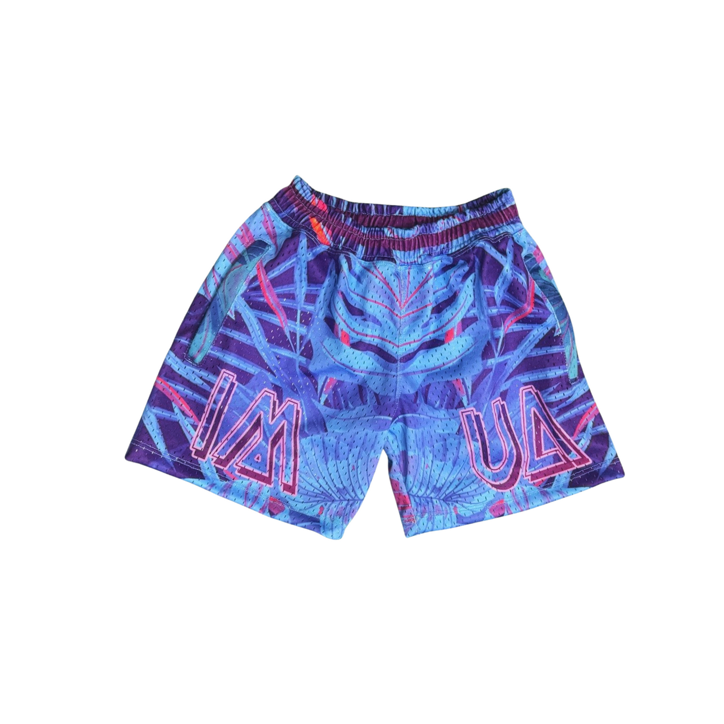 *PRE-ORDER* Mesh Shorts - IMUA Tropical ELECTRIC BLUE