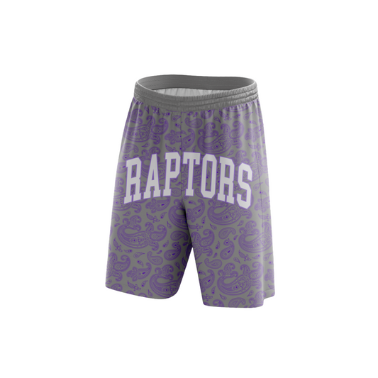 *CUSTOM* Manoa Raptors Team Mesh Shorts Paisley