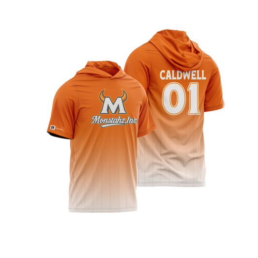 Monstahz Inc Flag Football Parent/Coach Booster - Short Sleeve Orange Shirt