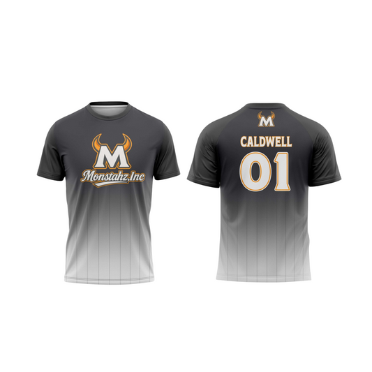 Monstahz Inc Flag Football Parent/Coach Booster - Short Sleeve Dark Grey Shirt