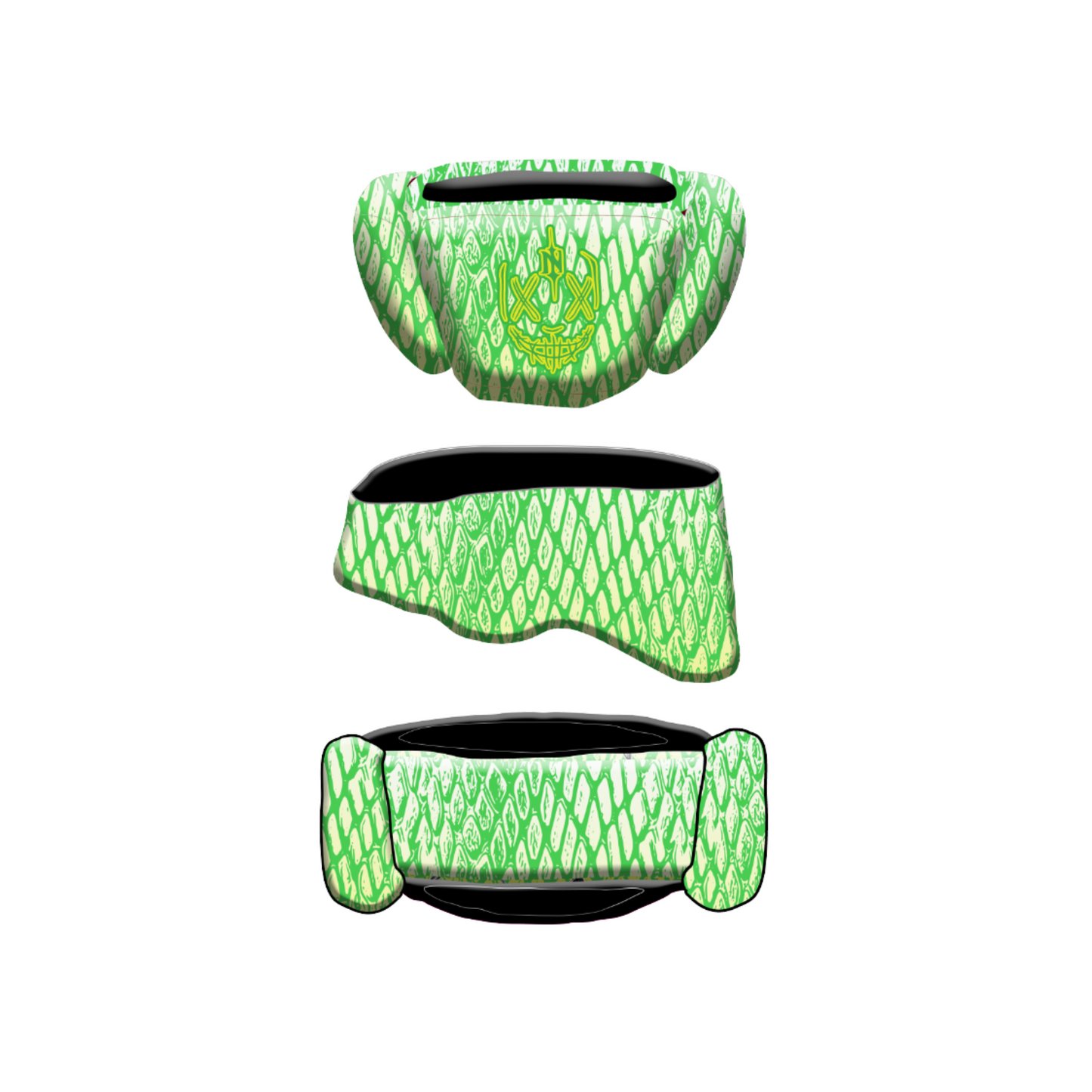 Nemesis Green Flag Football - Crown Helmet