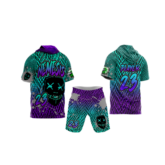 *CUSTOM* Nemesis Flag Football Jersey Combo - Teal Purple