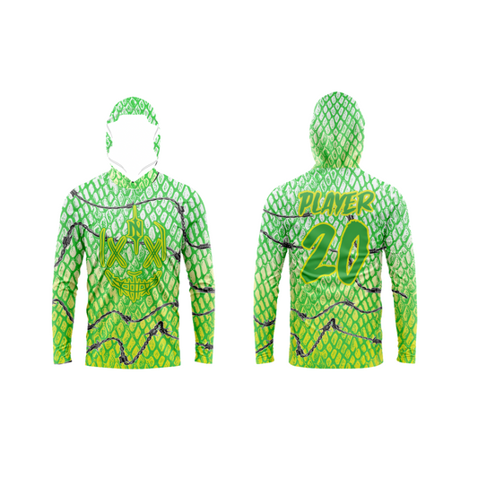 Nemesis Green Flag Football Coach/Parent Booster - Long Sleeve Shirt