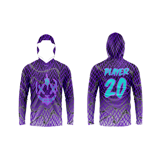 Nemesis Purple Flag Football Coach/Parent Booster - Long Sleeve Shirt