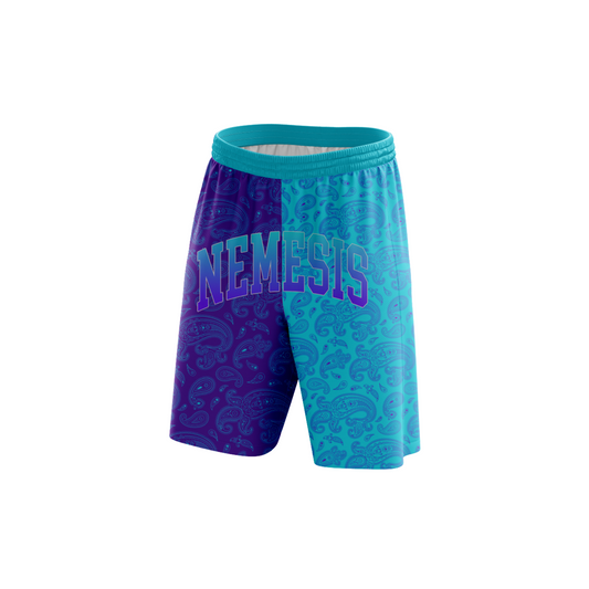*CUSTOM* Mesh Shorts Nemesis Paisley Flag Football Team