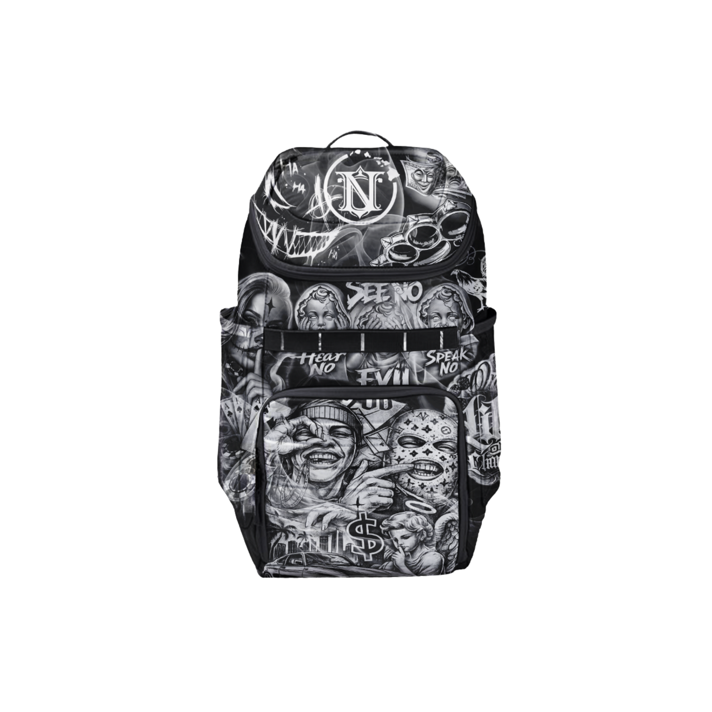 Nemesis Tattoo Backpack - BLACK