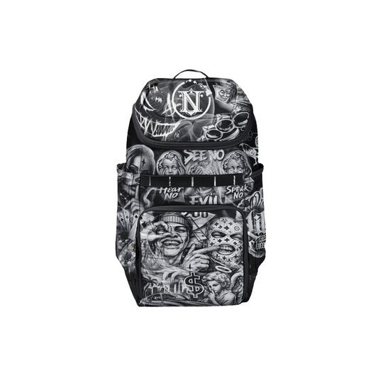 Nemesis Tattoo Backpack - BLACK