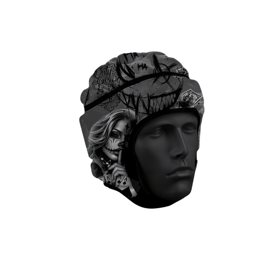 Nemesis Tattoo Flag Football Helmet - Black
