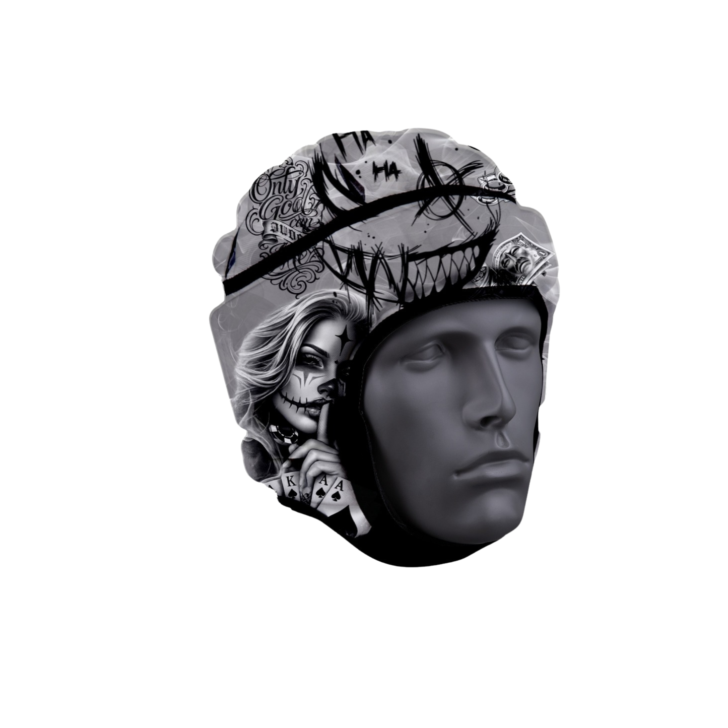 Nemesis Tattoo Flag Football Helmet - Grey