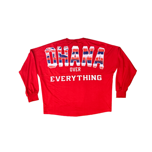 *PRE-ORDER* Ohana Over Everything Spirit Jersey - Long Sleeve Shirt