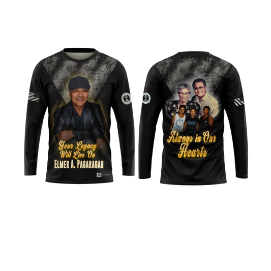 Pagaragan Family Legacy Long Sleeve Shirt - Black White
