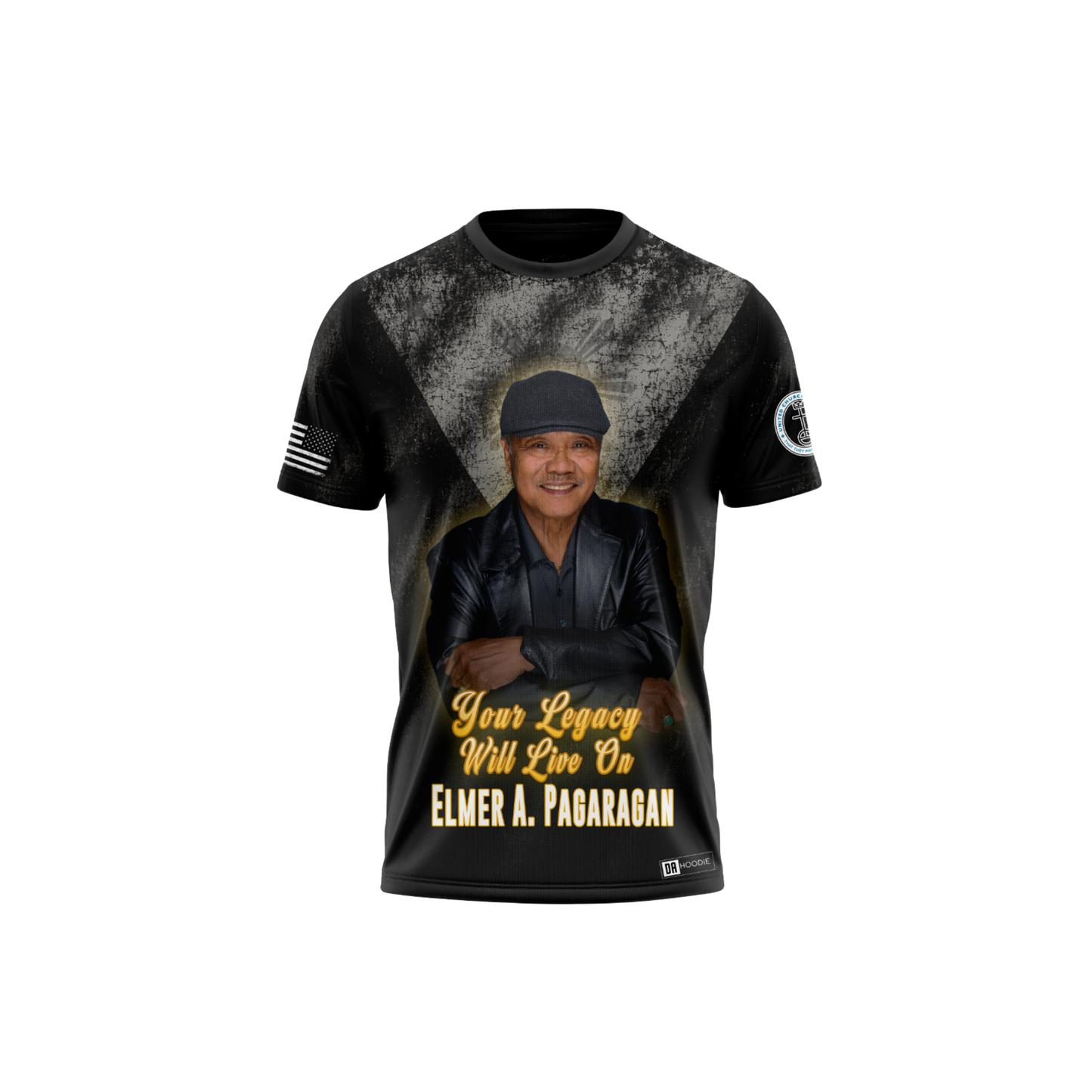 Pagaragan Memorial Short Sleeve Aunty Shirt - Black/White