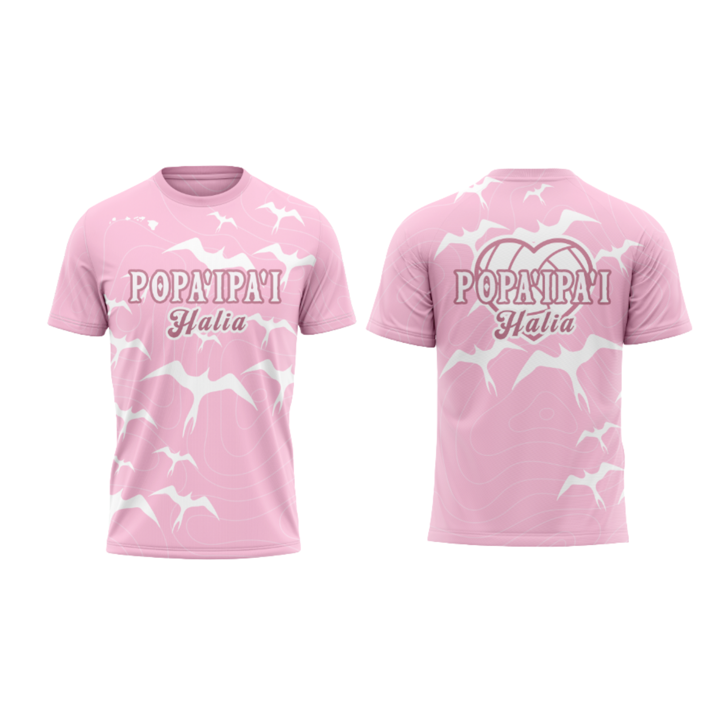 Team Popa'i Pa'i Short Sleeve Shirt - Pink
