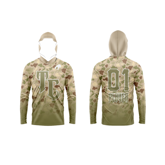 Thundercats Football Parent Long Sleeve Shirt Booster Hawaii Camo - Desert
