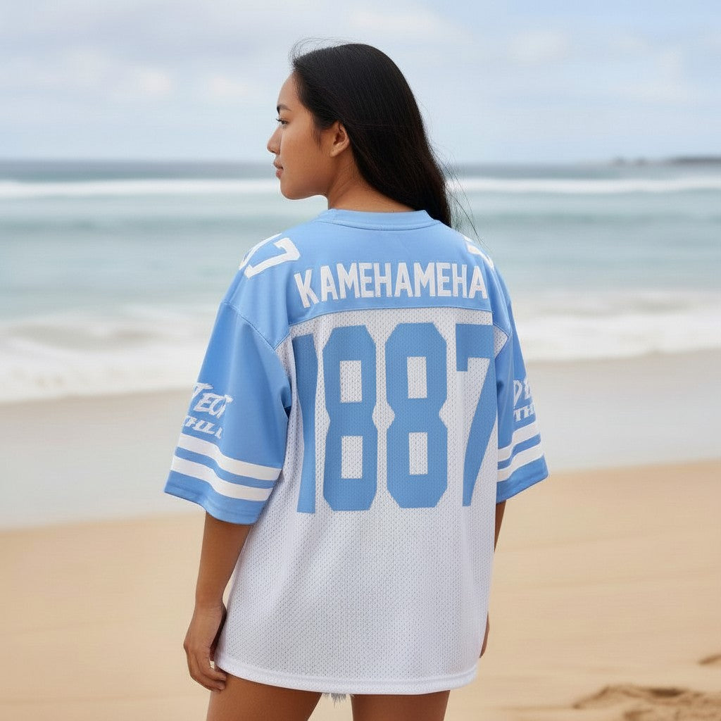 Warriors Fan Game Day Mesh Jersey - Powder Blue & White