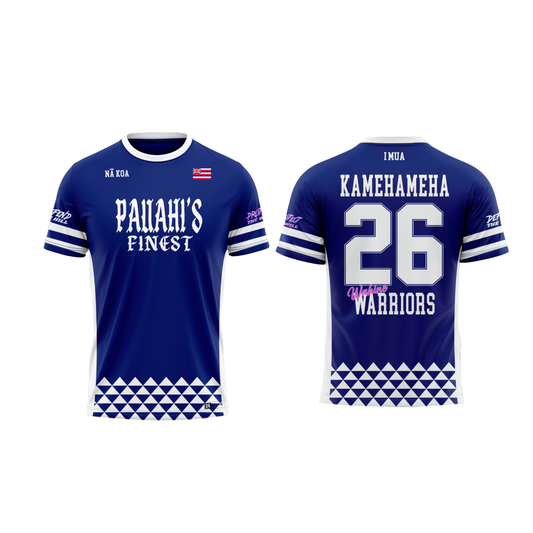 Warriors Pauahi's Finest Parent Booster Short Sleeve Shirt - Navy