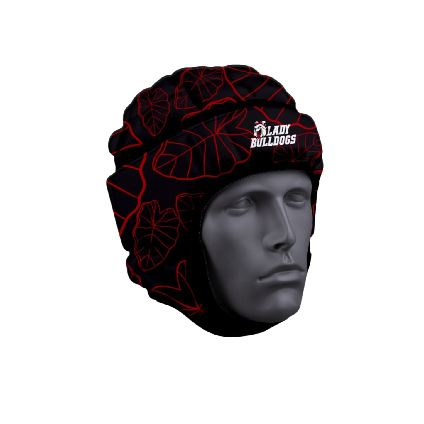 Waialua Lady Bulldogs Flag Football Helmet - Black