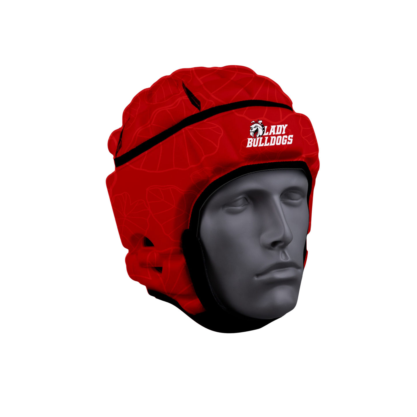 Waialua Lady Bulldogs Flag Football Helmet - Red