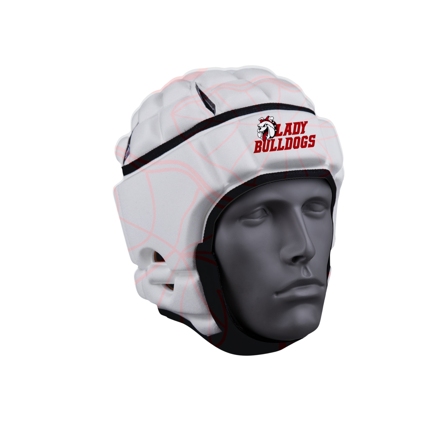 Waialua Lady Bulldogs Flag Football Helmet - White
