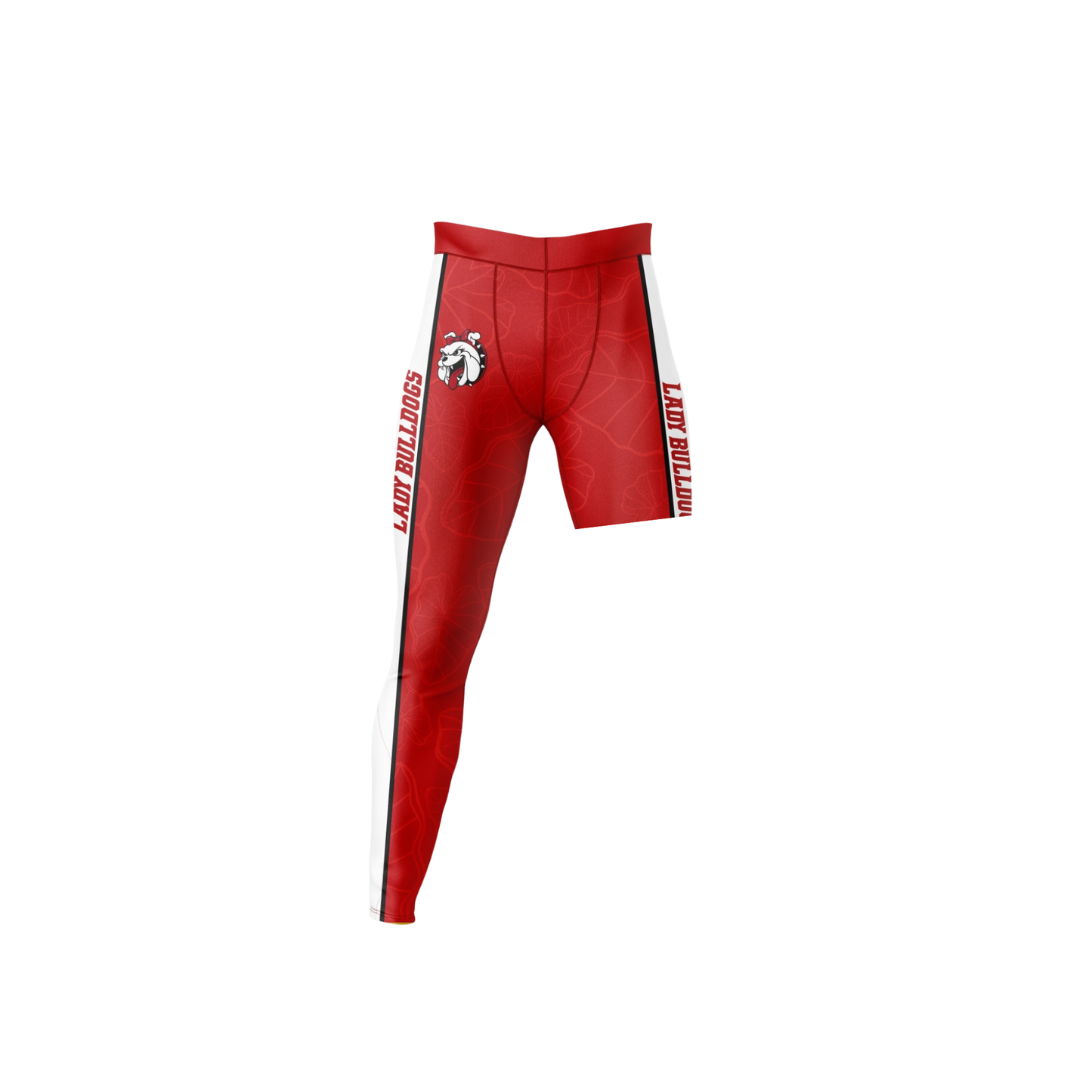 Waialua Lady Bulldogs Compression Pants - Red