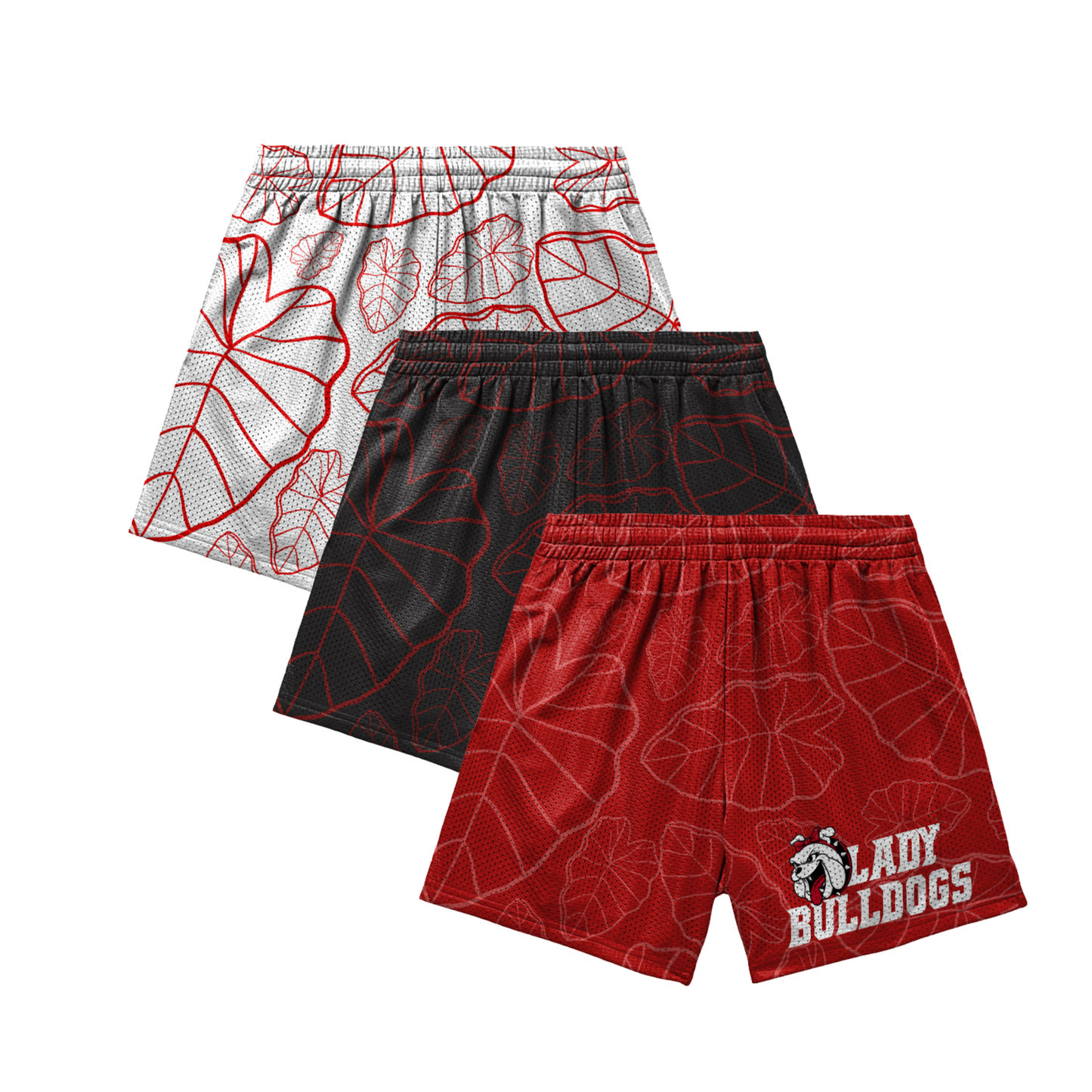 Waialua Lady Bulldogs Football Mesh Shorts
