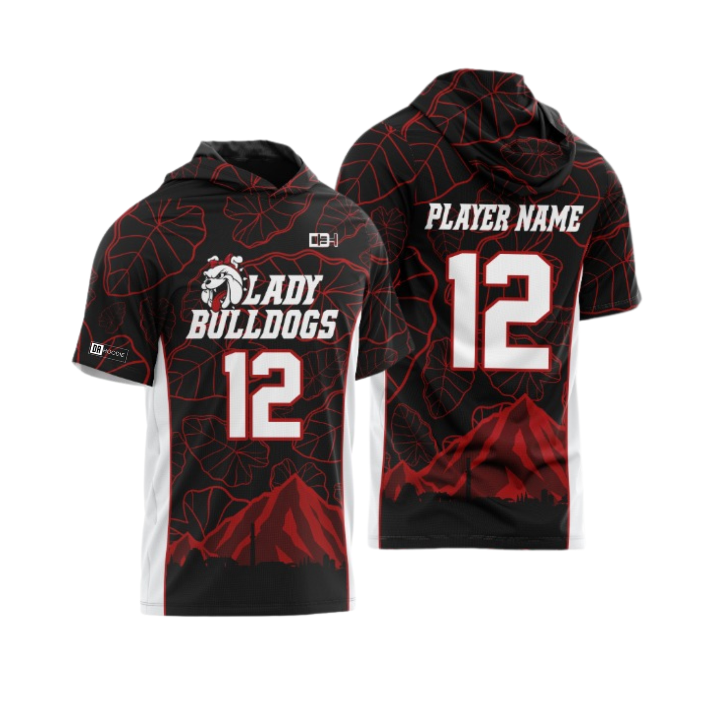 Waialua Lady Bulldogs Parent Booster Short Sleeve Shirt - Black