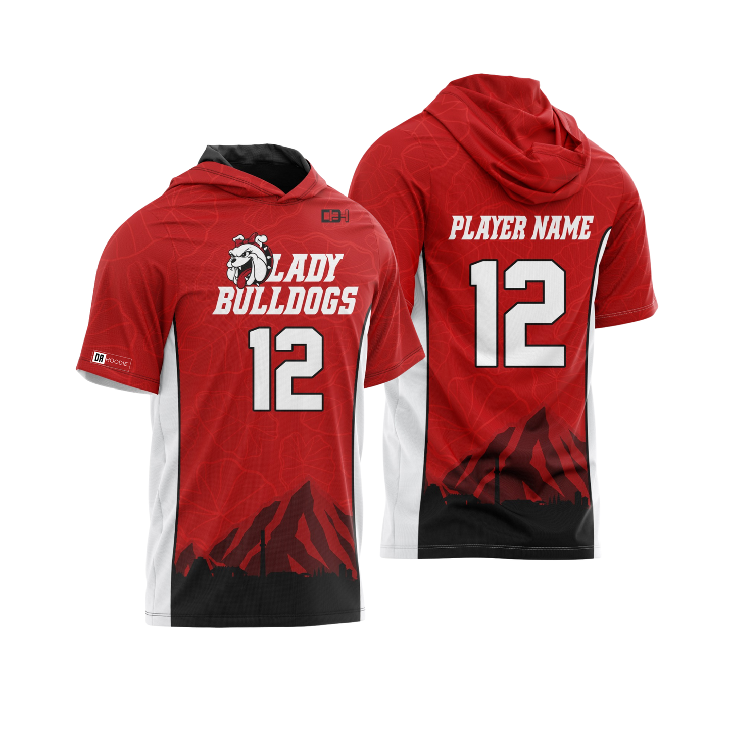 Waialua Lady Bulldogs Parent Booster Short Sleeve Shirt - Red